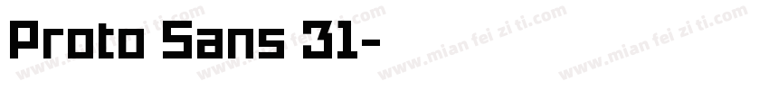 Proto Sans 31字体转换